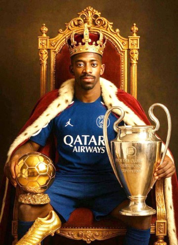 金球奖最新排名：登贝莱领跑，亚马尔和拉菲尼亚紧随其后